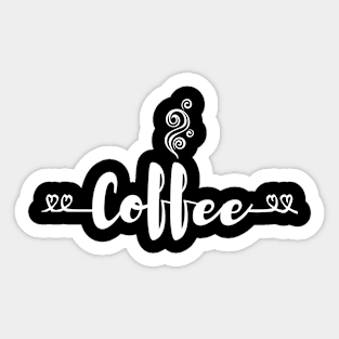 Coffee Heartbeat Shirt Sticker